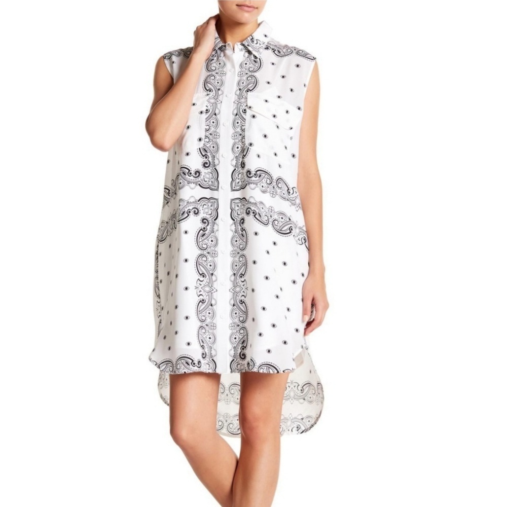 Kendall & Kylie sleeveless silk bandana dress